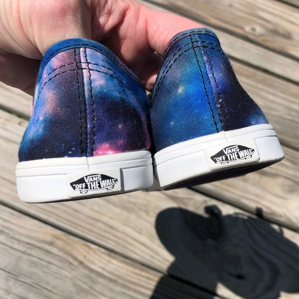 - Vans Sz 8 Cosmic Galaxy NEW Pink Laces! EUC!